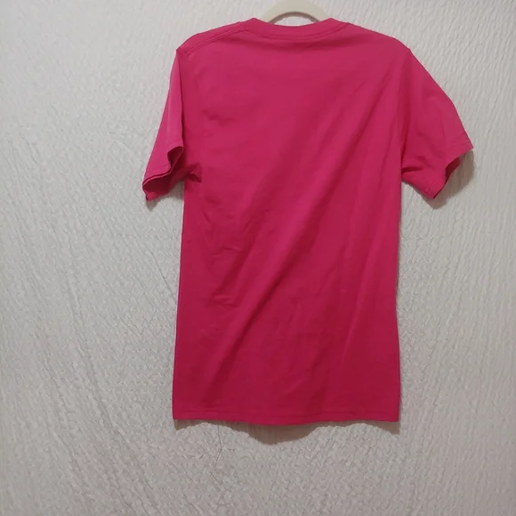 Jerzees Pink Short Sleeve Tee Classic Crew Neck S - Picture 3 of 4